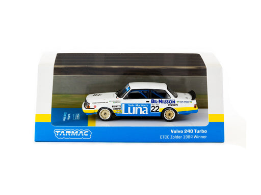 1/64 Tarmac Volvo 240 Turbo ETCC Zolder 1984 Winner Ulf Granberg / Robert L. Kvist #22 - HOBBY64