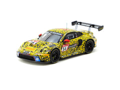 1/64 Tarmac Works Porsche 911 GT3 R Nurburgring 24h 2023 (Yellow) T64-084-23NUR54