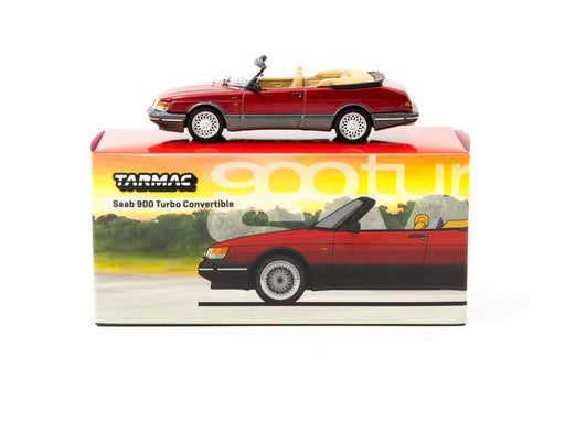 1/64 Tarmac Works Saab 900 Turbo Convertible Red T64G-067-RE