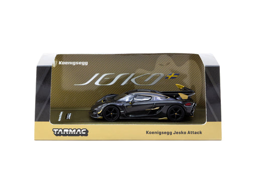 1/64 Tarmac Works Koenigsegg Jesko Attack Black Carbon Fiber 2025 T64G-TL052-BCF
