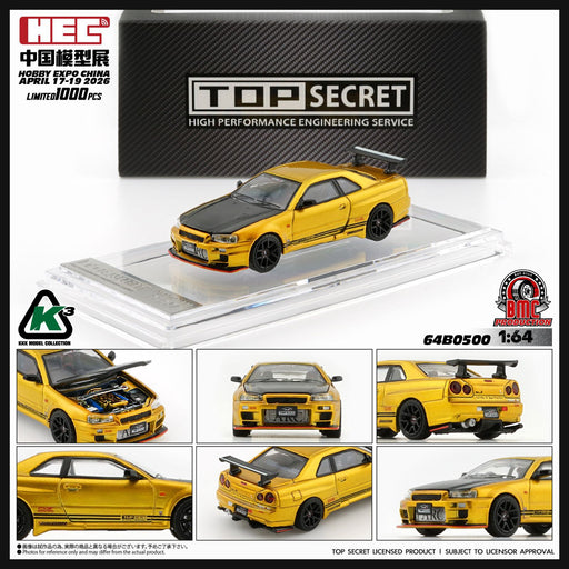 1/64 BM Creations Top Secret Nissan Skyline GT-R R34 2026 HEC China Exclusive