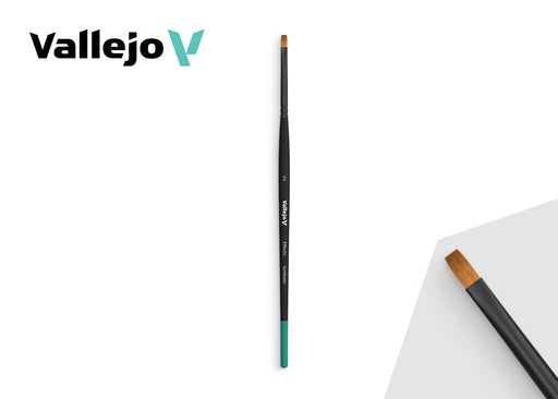 VALLEJO B04002 Flat Rectangular Synthetic Brush No. 2