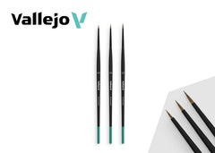 VALLEJO B01990 Definition Set - Natural Hair (Sizes 4/0, 3/0 & 2/0)