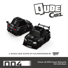 MINIGT QubeCarz Nissan LB-ER34 Super Silhouette Skyline Black QZ00101-004