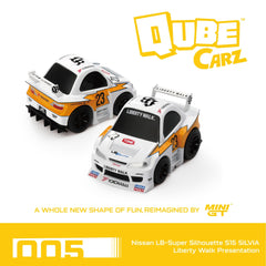 MINIGT QubeCarz Nissan LB-Super Silhouette S15 LBWK Silvia Presentation QZ00101-005
