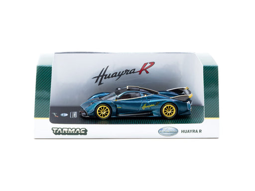 1/64 Tarmac Works Pagani Huayra R Turquoise Carbon Fiber 2025 T64G-TL035-TCF