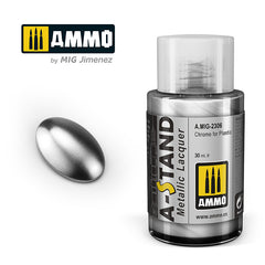 Ammo A-Stand Metallic Lacquer Chrome for Plastic (30ml)