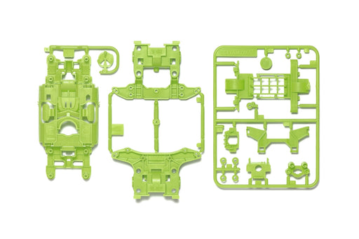 Mini 4WD GUP MS Chassis Set (Yellow Green)