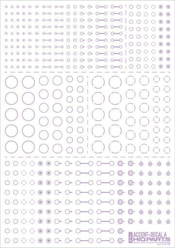 Accent Decals A Light Purple (110mm x 156mm) (1 sheet)