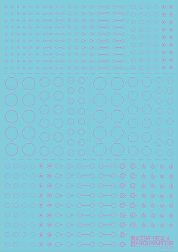 Accent Decals A Light Purple (110mm x 156mm) (1 sheet)