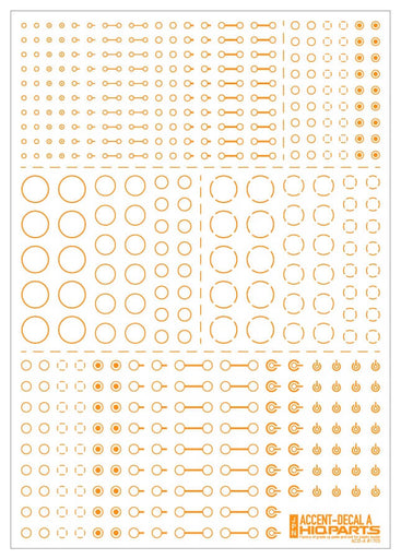 Accent Decals A Orange (110mm x 156mm) (1 sheet)