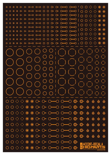 Accent Decals A Orange (110mm x 156mm) (1 sheet)