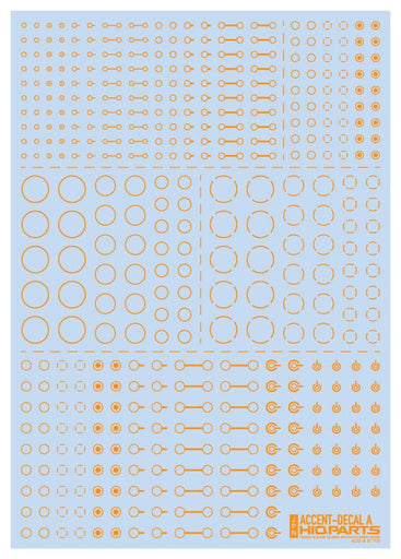 Accent Decals A Orange (110mm x 156mm) (1 sheet)