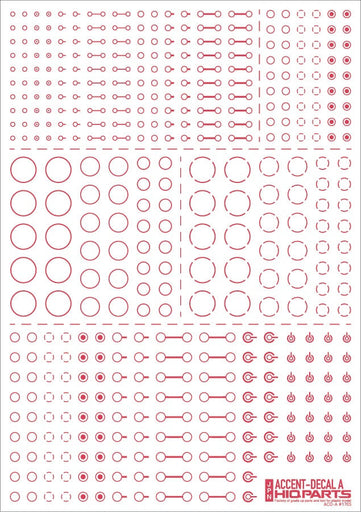 Accent Decals A Pink (110mm x 156mm) (1 sheet)