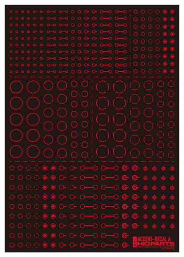 Accent Decals A Red (110mm x 156mm) (1 sheet)