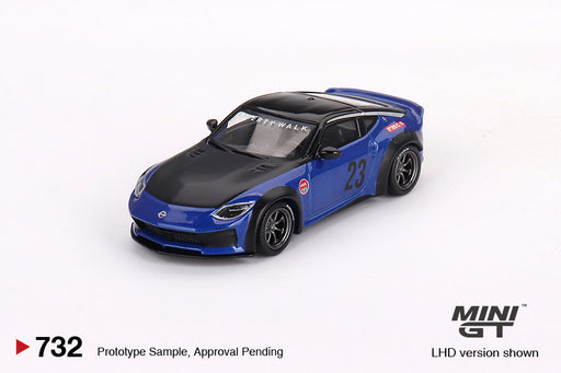 1/64 Mini GT Nissan Z LB Nation Works Seiran Blue RHD - UNSEALED (MP)