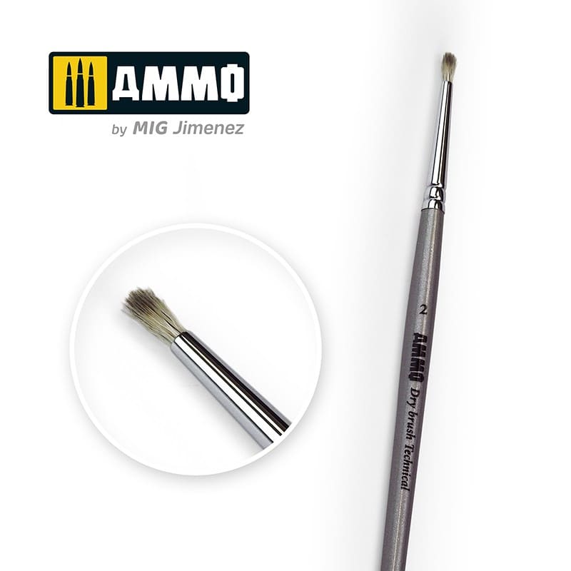 Ammo 2 Dry Brush Technical Brush