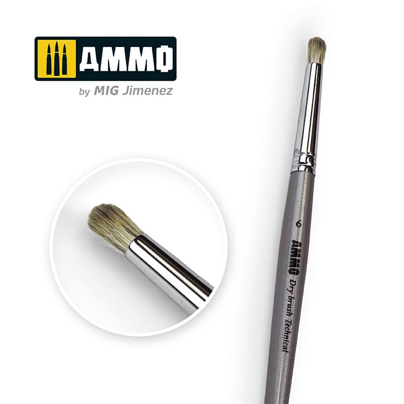 Ammo 6 Dry Brush Technical Brush