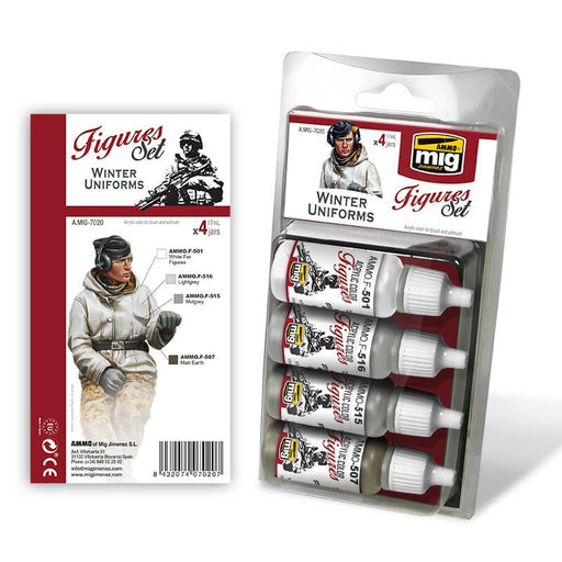 Ammo Acrylic Figures Set (17ml x 4) Winter Uniforms
