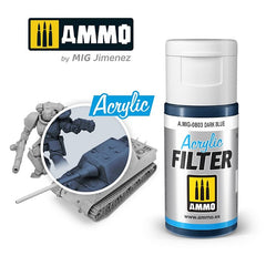 Ammo Acrylic Filter (15ml) Dark Blue