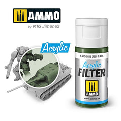 Ammo Acrylic Filter (15ml) Green Black
