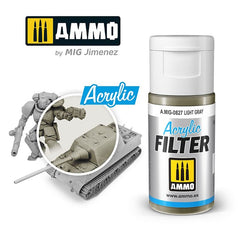 Ammo Acrylic Filter (15ml) Light Gray