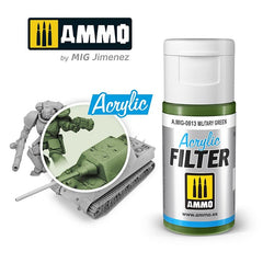 Ammo Acrylic Filter (15ml) Military Green