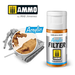 Ammo Acrylic Filter (15ml) Orange