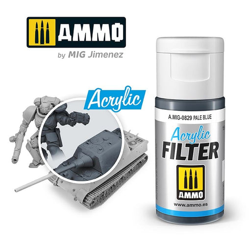 Ammo Acrylic Filter (15ml) Pale Blue