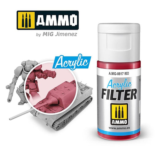 Ammo Acrylic Filter (15ml) Red
