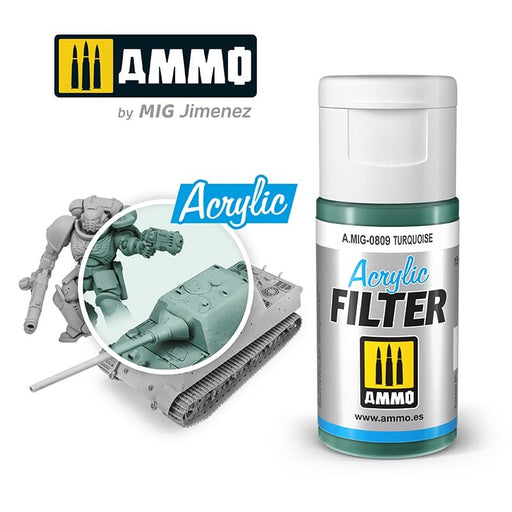 Ammo Acrylic Filter (15ml) Turquoise