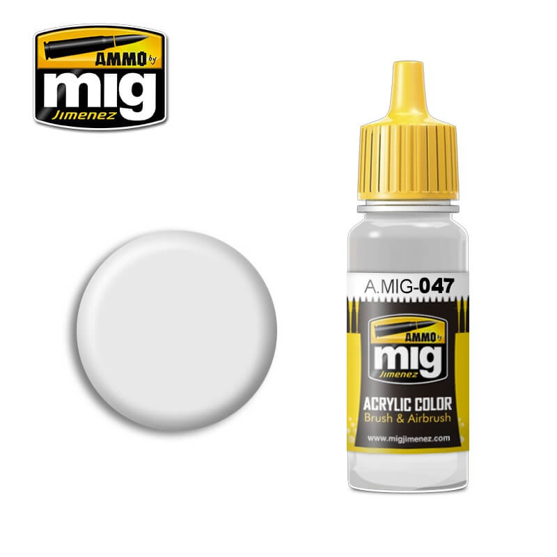 Ammo Acrylic Paint (17ml) 047 Satin White