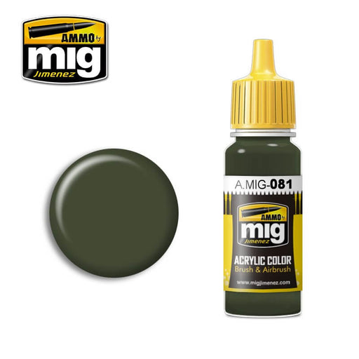 Ammo Acrylic Paint (17ml) 081 U.S. Olive Drab Vietnam Era (FS 24087)