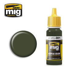 Ammo Acrylic Paint (17ml) 081 U.S. Olive Drab Vietnam Era (FS 24087)