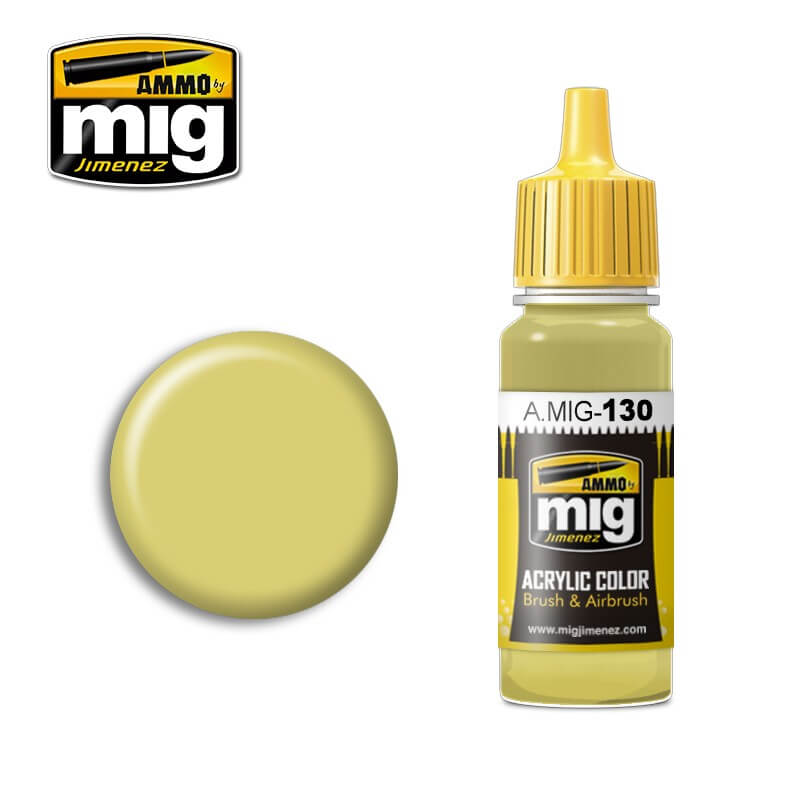 Ammo Acrylic Paint (17ml) 130 Faded Yellow