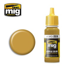 Ammo Acrylic Paint (17ml) 222 RLM 79 Sandgelb (Sand Yellow)