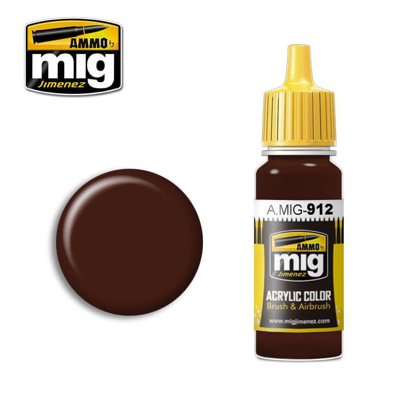 Ammo Acrylic Paint (17ml) 912 Red Brown Shadow