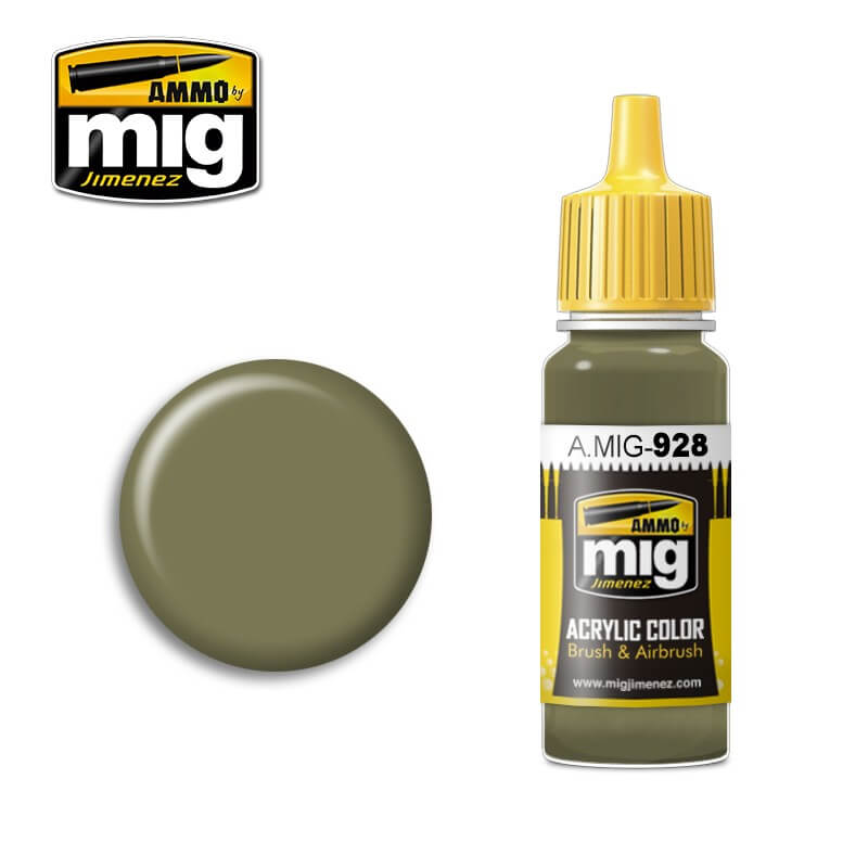 Ammo Acrylic Paint (17ml) 928 Olive Drab Highlight