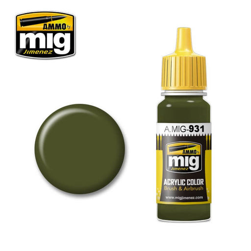 Ammo Acrylic Paint (17ml) 931 Russian Green Dark Base