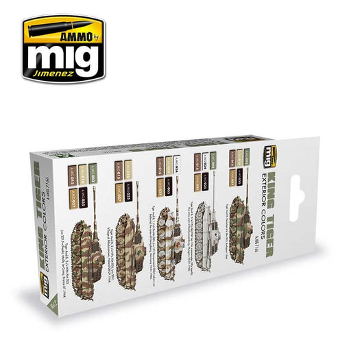 Ammo Acrylic Paint Set (17ml x 6) King Tiger Exterior Colors