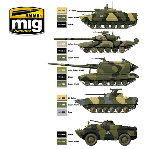 Ammo Acrylic Paint Set (17ml x 6) Modern Russian Camouflage Colors