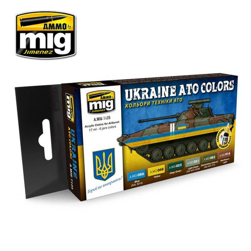 Ammo Acrylic Paint Set (17ml x 6) Ukraine ATO Colors