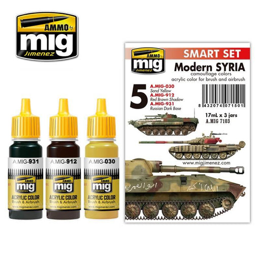 Ammo Acrylic Paint Smart Set (17ml x 3) #05 Modern Syrian Camouflage Colors