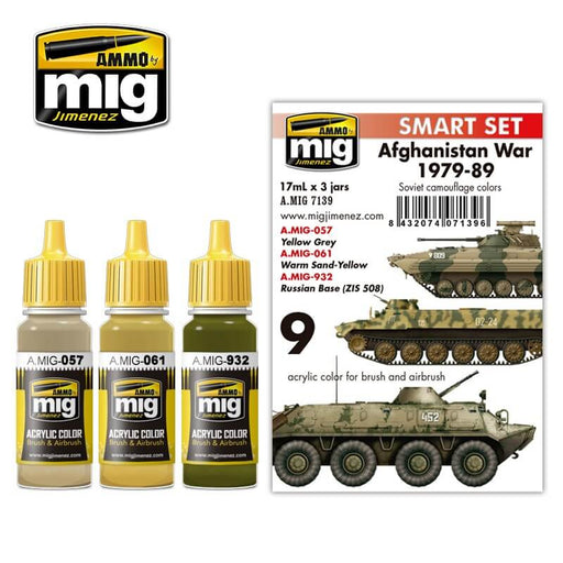 Ammo Acrylic Paint Smart Set (17ml x 3) #09 Afghanistan War 1979-1989