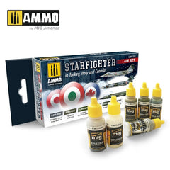 Ammo Acrylic Paint Smart Set for Aircrafts (17ml x 6) F-104G Starfighter (Turkey, Italy & Canada)