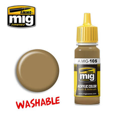 Ammo Acrylic Washable Paint (17ml) 105 Washable Dust (RAL 8000)