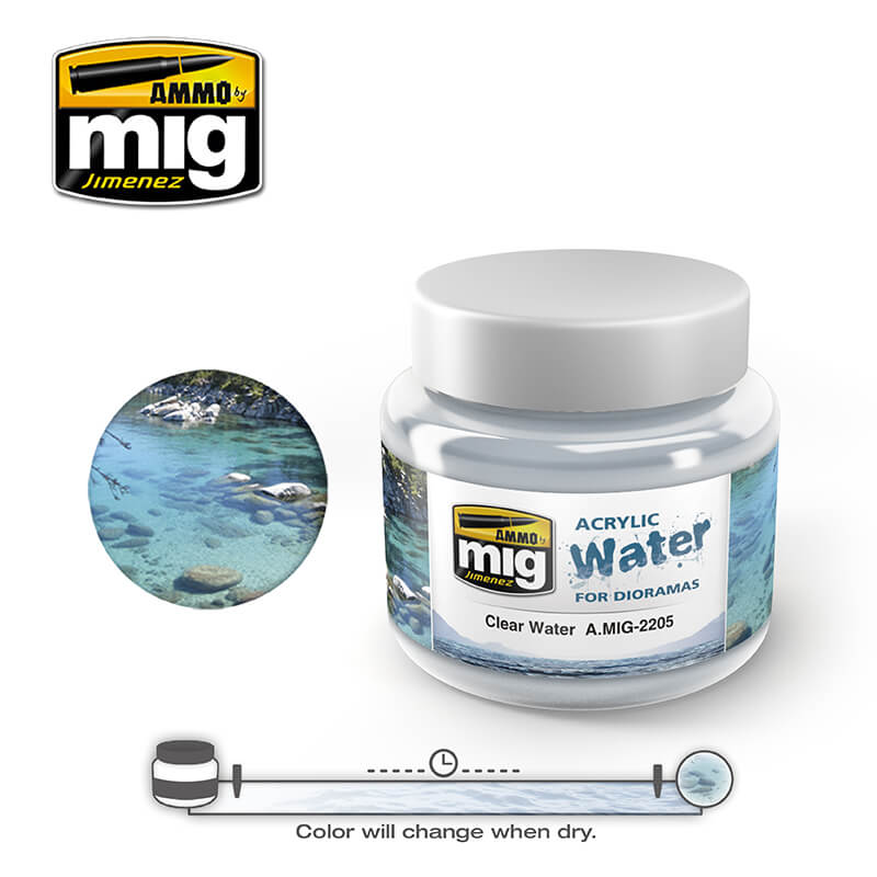 Ammo Acrylic Water (250ml) Clear Water