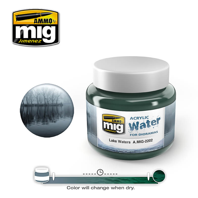 Ammo Acrylic Water (250ml) Lake Water