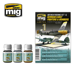 Ammo Air Weathering Set (35ml x 3) 01 German Early Fighters & Bombers (Enamel)