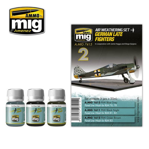 Ammo Air Weathering Set (35ml x 3) 02 German Late Fighters (Enamel)
